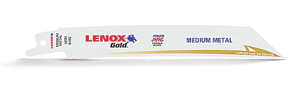 Plimpton & Hills - Stanley Black & Decker 21069618GR Lenox 618GR Package of  5 6 inch 18 TPI Gold Power Arc Curved Reciprocating Saw Blades