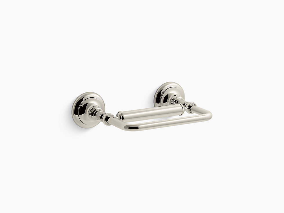 Kohler K-72572-SN Artifacts Double Robe Hook, Vibrant Polished Nickel