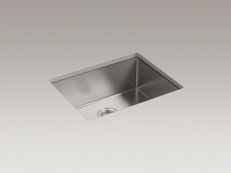 Strive 24 Undermount Single Bowl Kitchen Sink w/ Sink Rack, K-5286